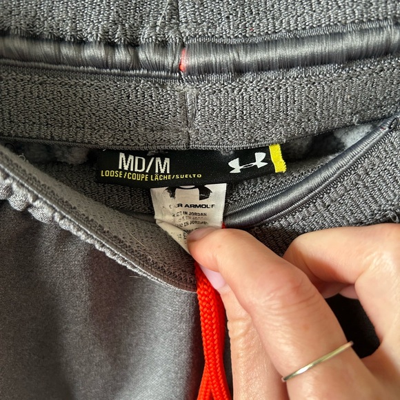 Under Armour Gray Joggers with Red Details - Picture 3 of 4